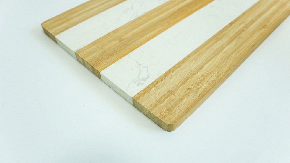 Bamboo Marble Cutting Board Marble Tray Bamboo Board for Kitchen