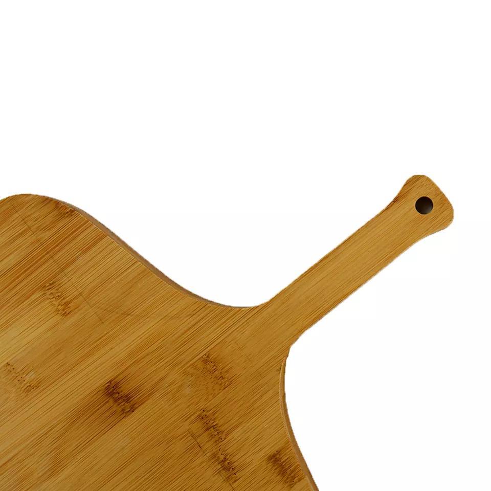 20 Inch Natural Bamboo Wooden Pizza Paddle with Long Wood Handle