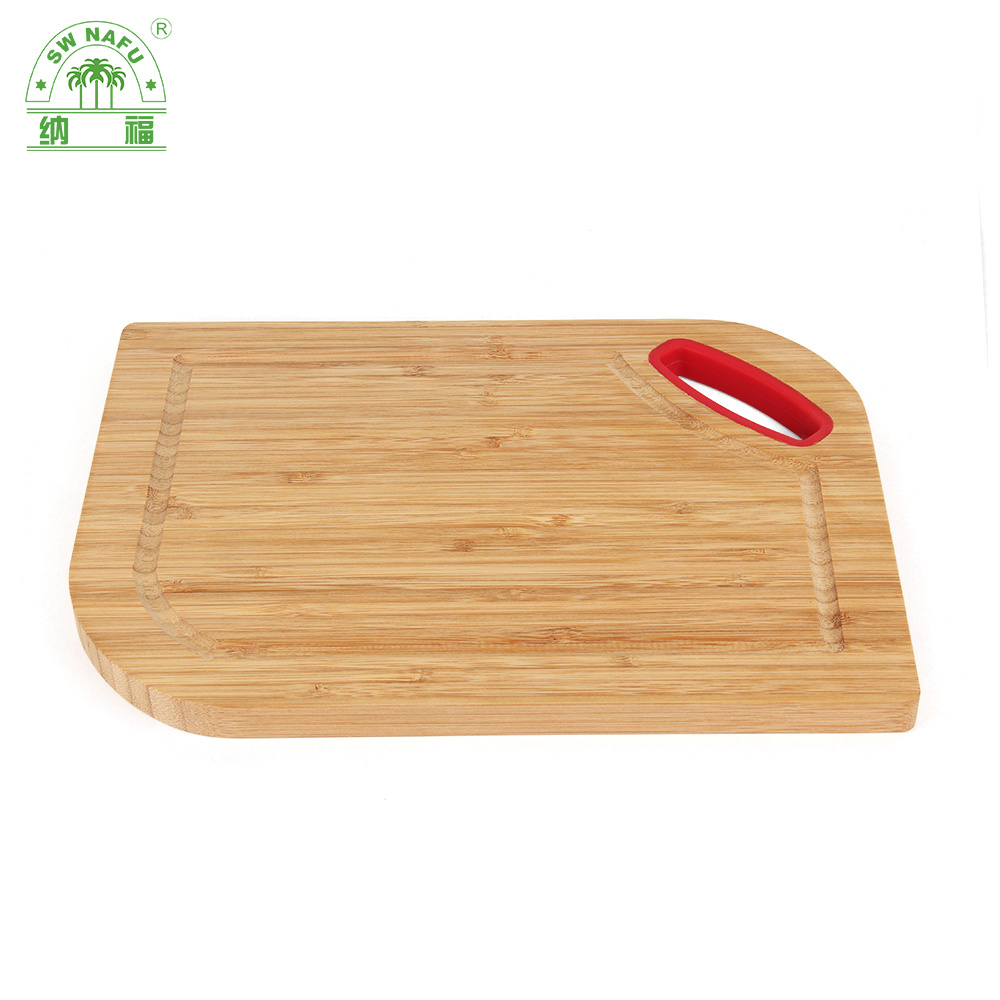 Custom Wholesale Bamboo Chopping Board Cutting Board with Silicone