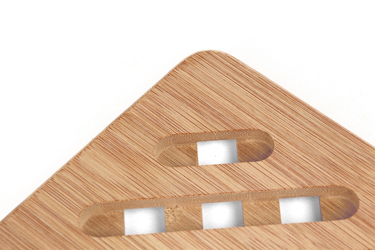 Natural Bamboo Heat-Resistant Non-Slip Hot Pot Pad Teapot Trivet Holder