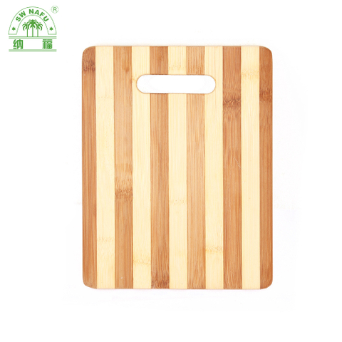 Zebra Bamboo Wood Cutting Board Blanks for Home Kitchen with Handle
