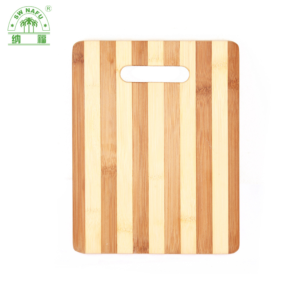 Zebra Bamboo Wood Cutting Board Blanks for Home Kitchen with Handle