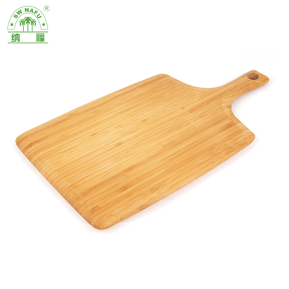 Long and Thick Bamboo Wooden Chopping Board Pizza Board with Handle for Kitchen