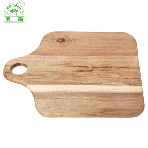 Ebay Hot Selling Large Acacia Wood Engraved Cutting Board Chopping Board with Hanging Holes