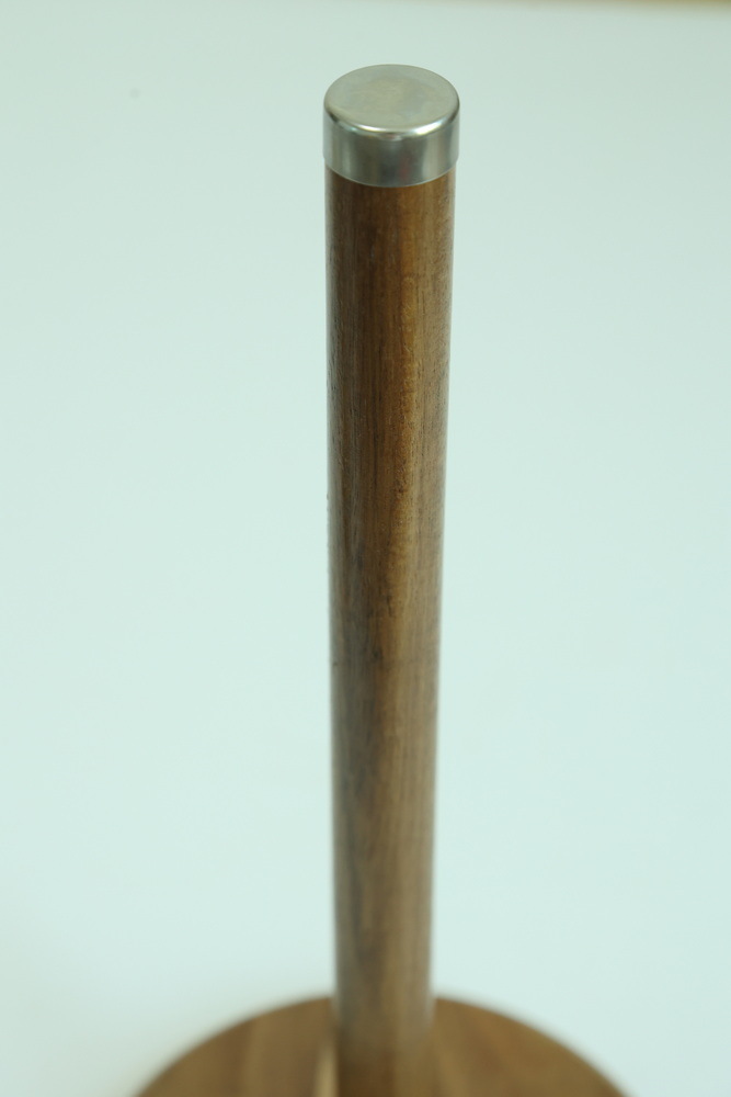 Countertop Standing Wood Toilet Paper Holder Stand Paper Towel Holder