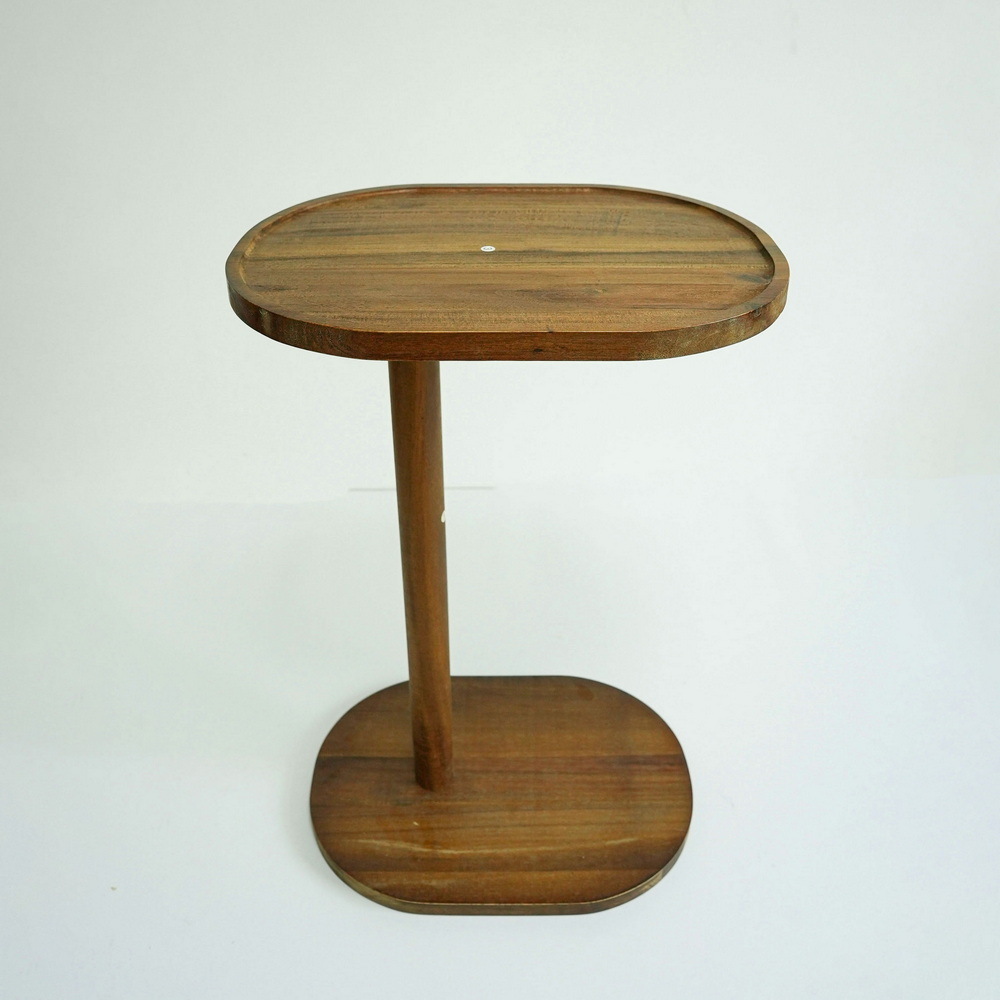 Factory Supply Black Color Modern Wood Side Table Side Coffee Table Wooden Corner Table