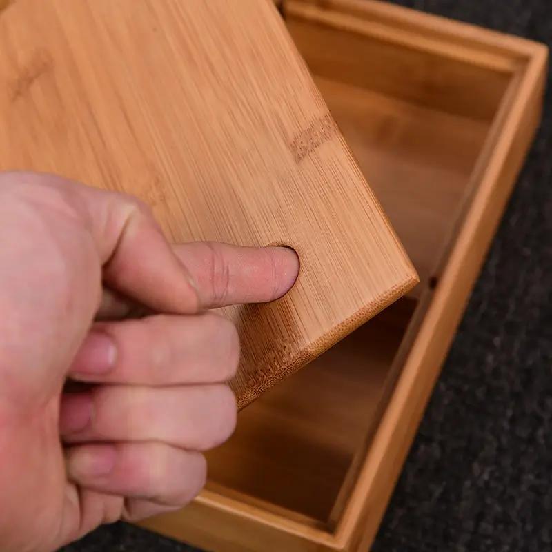 Bamboo Storage Box Gift Packaging Food Storage Nuts Box