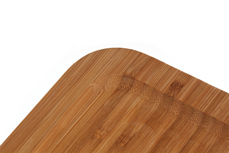 Natural Rectangular Bamboo Dessert Plate Snack Plate Wooden Serving Plate for Home