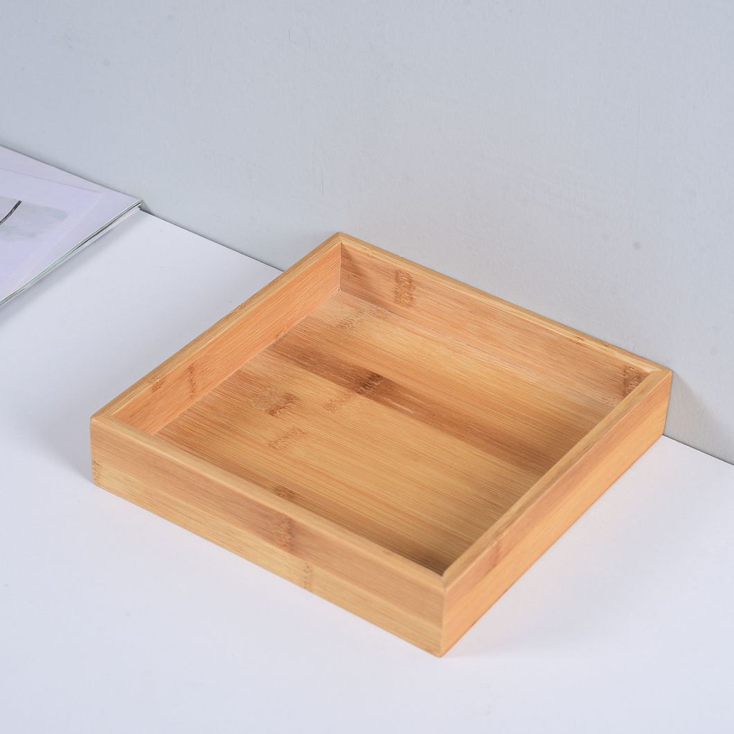 Multi-Use Varied Size Bamboo Drawer Organizer Set Bamboo Organizer Box for Office, Home, Kitchen, Bedroom