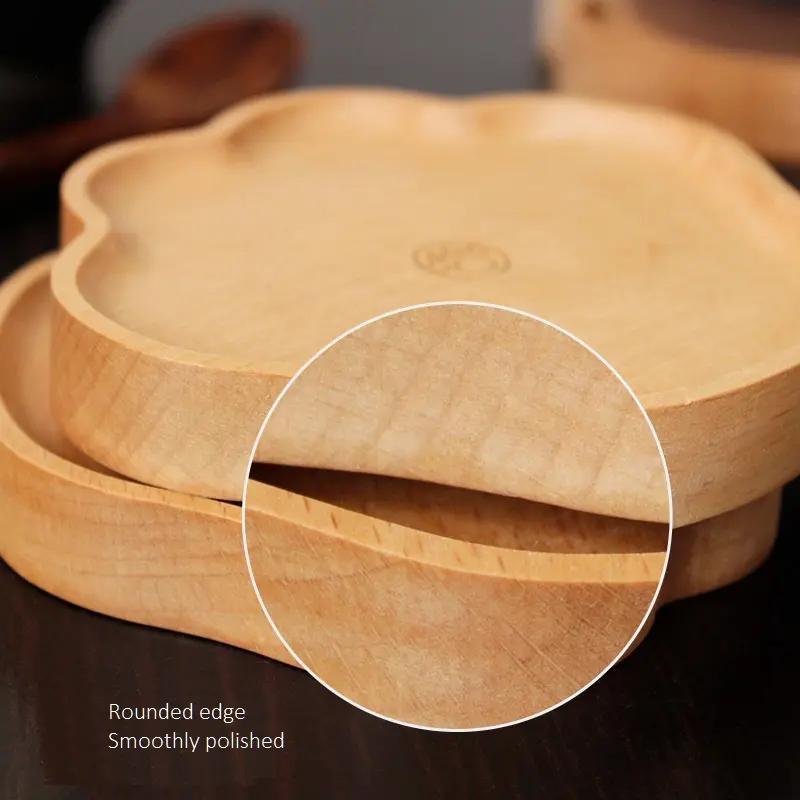 Home Decor Wooden Coasters for Drinks Kitchen Wood Drink Coasters for Home Bar