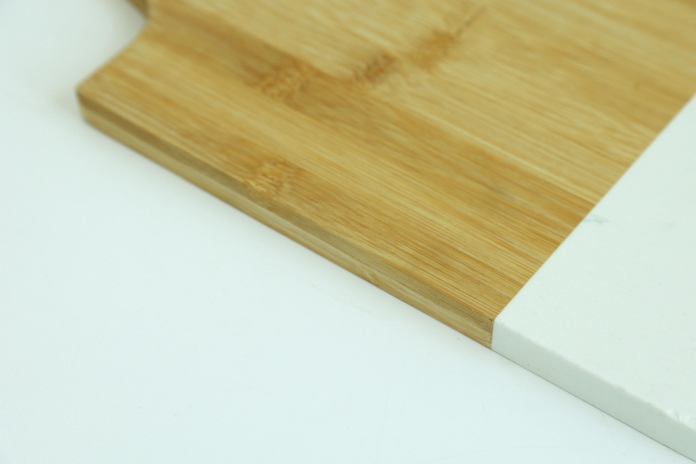 Marble and Wood Charcuterie Board Serving Board for Cheese / Cake / Bread