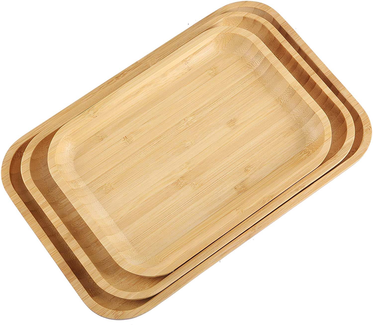 Custom Cheap Lively Restaurant Goods Bamboo Plates Set for Wholesale