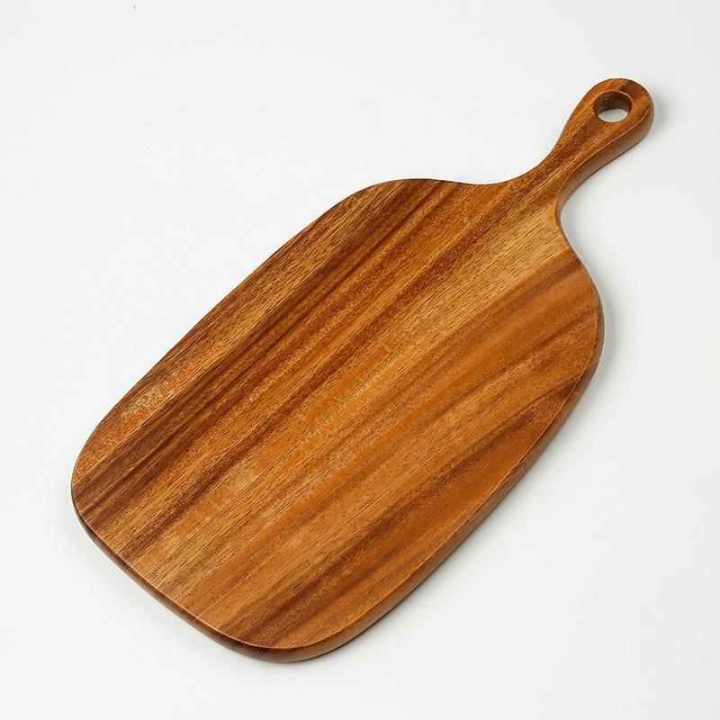 Acacia Wood Serving Board Cutting Board Set of 3 with Handle and Hanging Hole