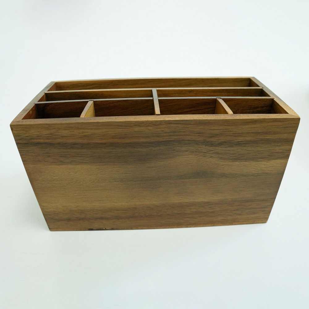 Bathroom Basic Wood Makeup Organizer with Drawer Wood Makeup Box