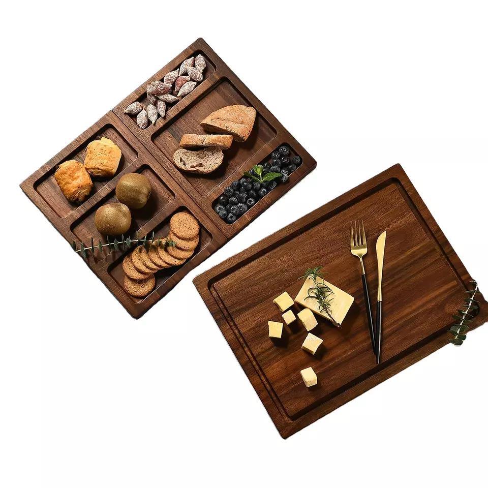 Factory Wholesale Engravable Big Royal Organic Bamboo Cutting Board Juice Groove
