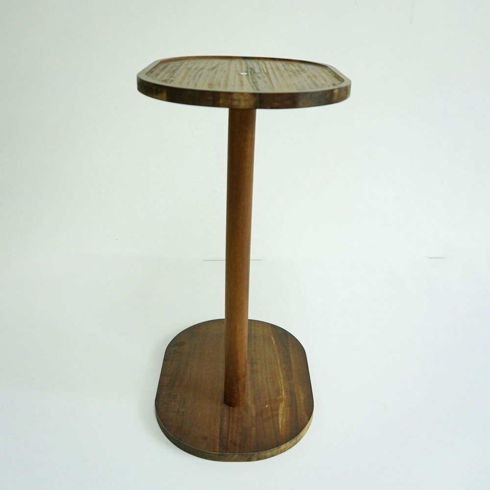 Factory Supply Black Color Modern Wood Side Table Side Coffee Table Wooden Corner Table