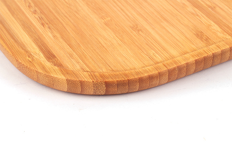 Square Shape 13 Inch Serving Tray Bamboo Wood Serving Plate Dinner Plate