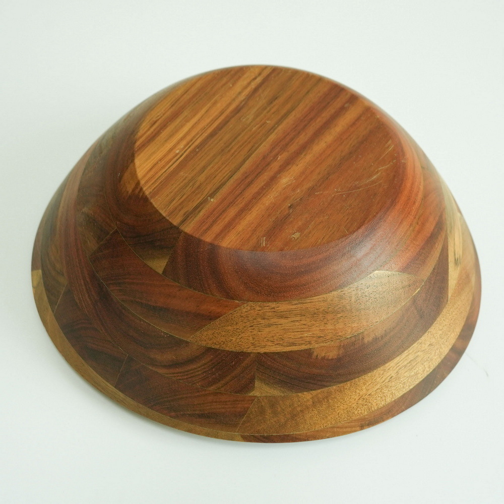 12 Inch Light Weight Acacia Wood Salad Serving Bowl Fruit Bowl Mixing Bowl