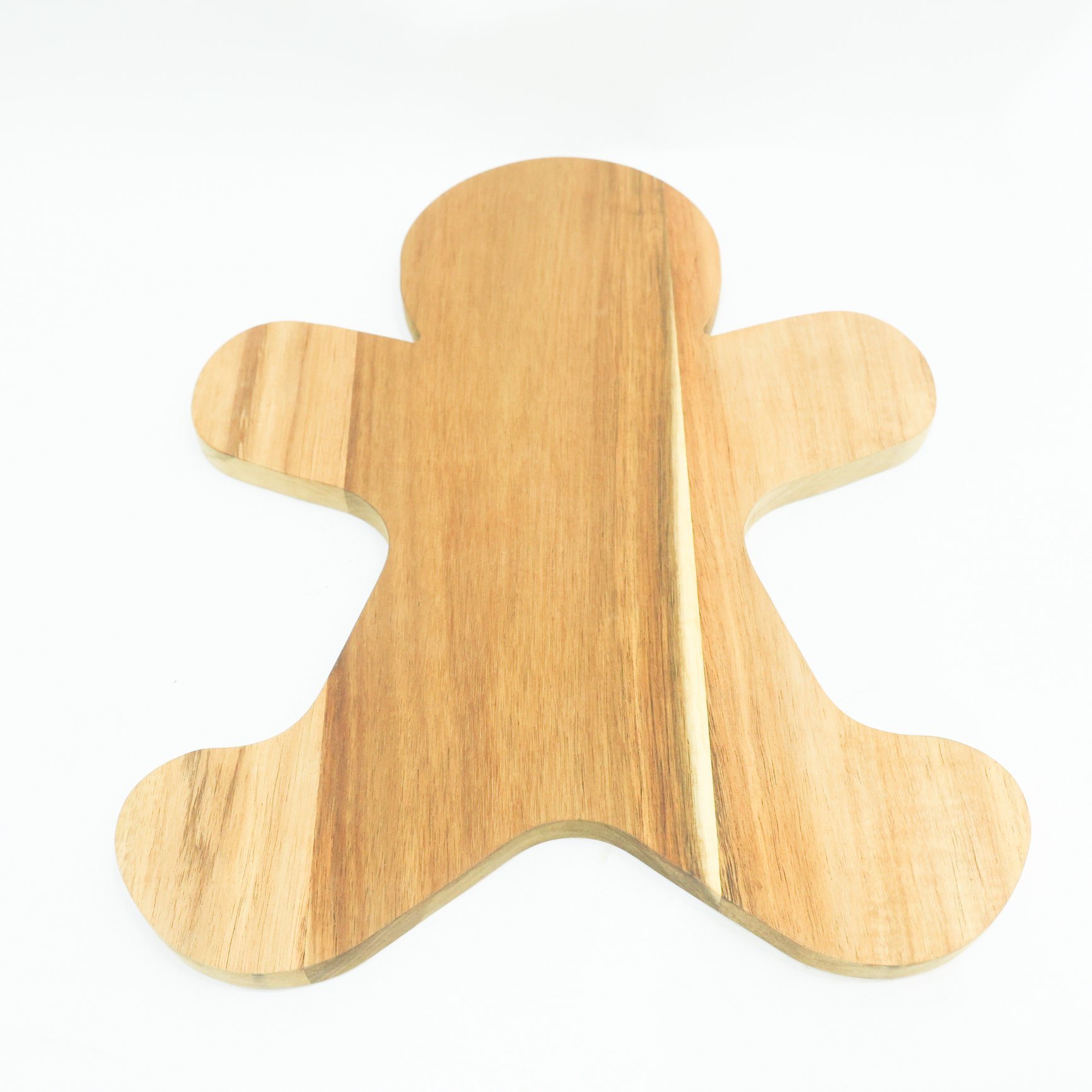 Wholesale Ginerbread Man Shape Acacia Wood Cutting Board Serving Board Cheese Board