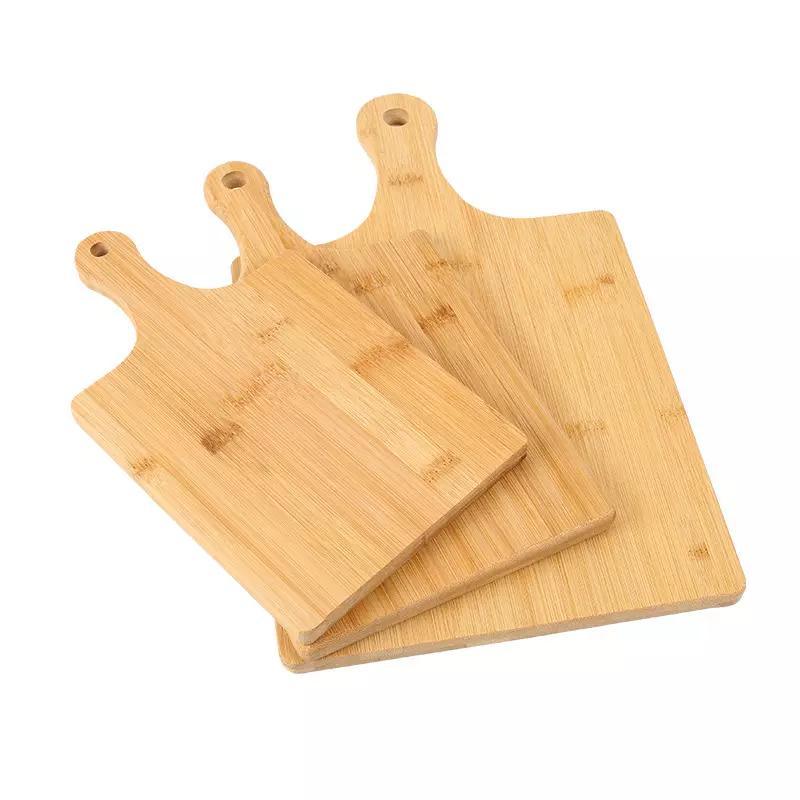 Sturdy and Durable Multifunctional Bamboo Pizza Board Tray Nan Fruit Cutting Board with Handle