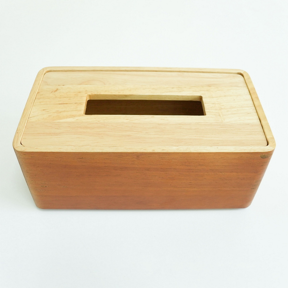 Modern Wooden Tissue Box Tissue Paper Storage Box with Color Paintin