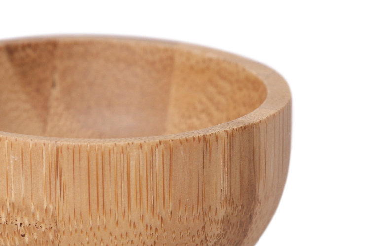 Natural Round Small Bamboo Rice Bowl Bamboo Mixing Bowl