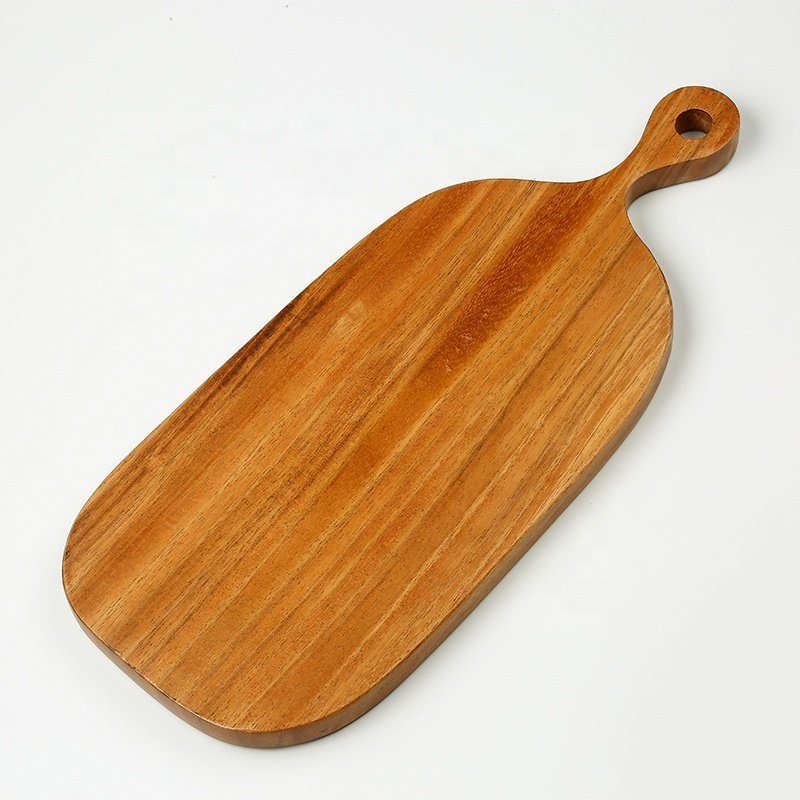 Acacia Wood Serving Board Cutting Board Set of 3 with Handle and Hanging Hole