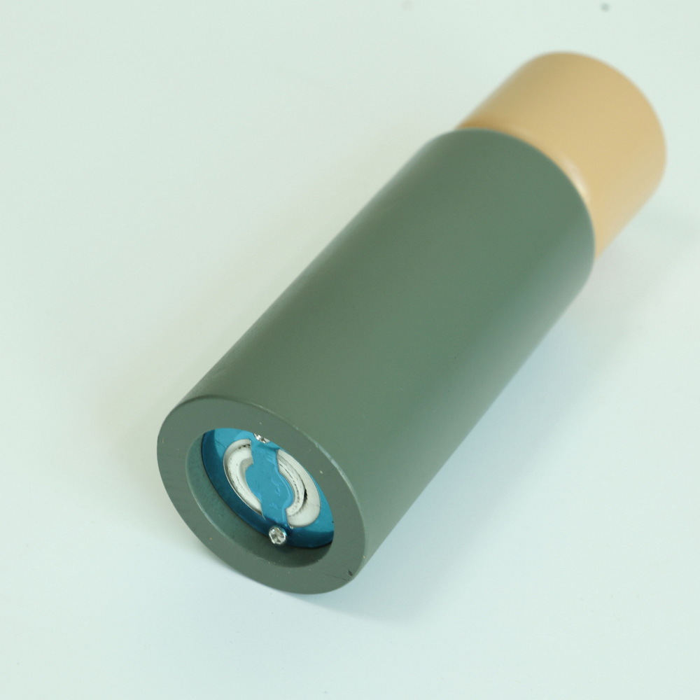 Premium Color Painted Wood Grinders Wooden Salt and Pepper Grinder Set with Adjustable Ceramic Grinding