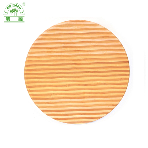 Zebra Stripe Round Bamboo Cutting Board Chopping Board for Kitchen