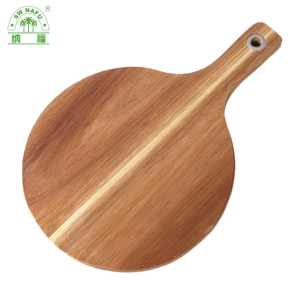 100% Organic and Natural Custom Logo Acacia Wood Pizza Cutting Board