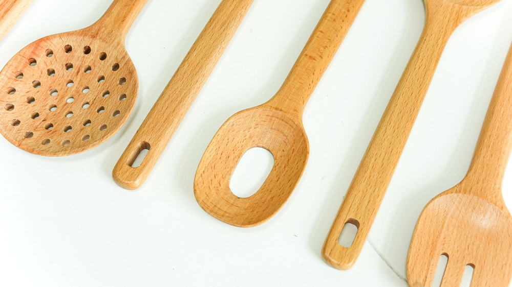 Beech Wooden Kitchen Utensils Set Cooking Utensils Set