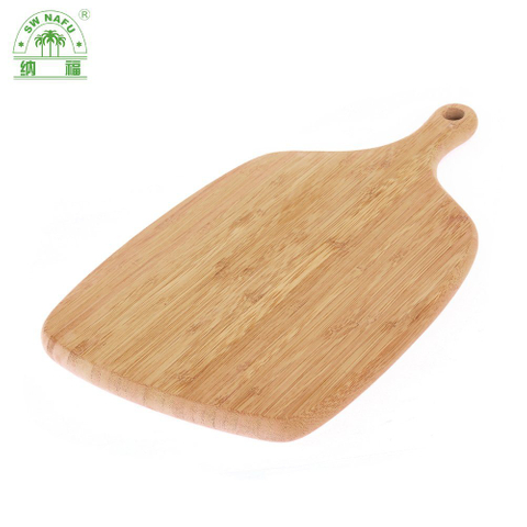 High Quality Bamboo Pizza Bread Cheese Cutting Board with Handle From Fujian Factory