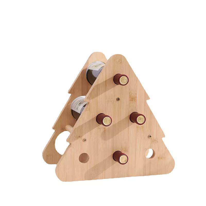 Decoration Living Room Fancy Luminous Creative Bamboo Wine Ornaments Storage Rack for Restaurant Kitchen Bar