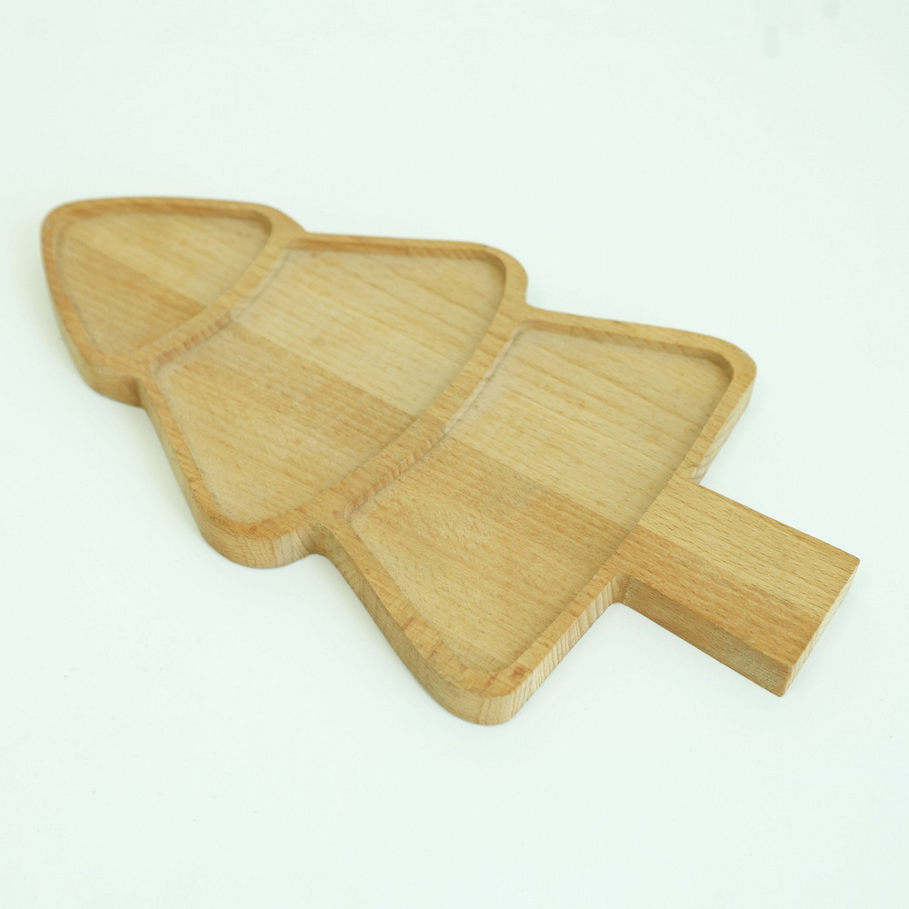 Christmas Tree Shape Bamboo Cutting Board Wooden Cutting Board Charcuterie Cheese Serving Board