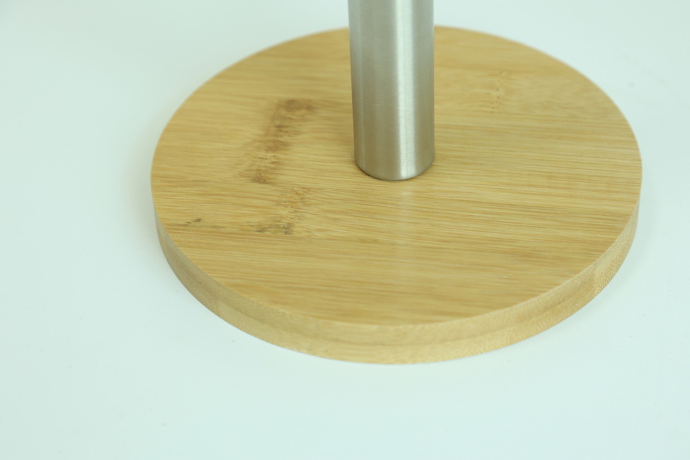 Free Standing Bamboo Toilet Paper Holder Stand
