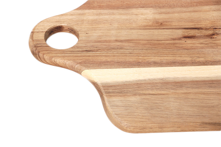 Ebay Hot Selling Large Acacia Wood Engraved Cutting Board Chopping Board with Hanging Holes