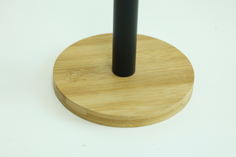 Free Standing Bamboo Toilet Paper Holder Stand