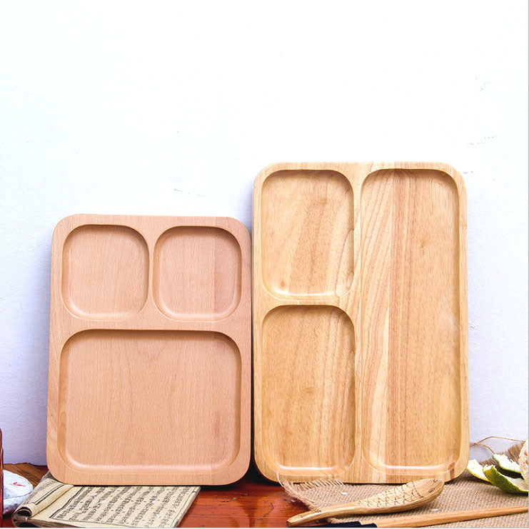 Manufacture Competitive Bamboo and Wood Portion Plate for Restaurant Serving