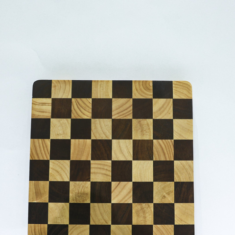 Household Teak Wood End Grain Butcher Block Cutting Board Serving Board