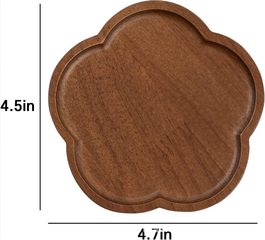 Walnut Storage Coaster Restaurant Coffee Cup Mug Coaster Wooden Coaster