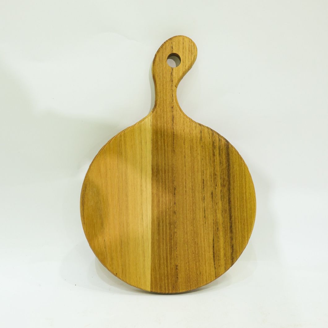 Factory Supply Organic Wood Serving Board Bread Board with Handle