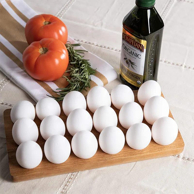 18 Grids Acacia Wooden Egg Holders Egg Tray