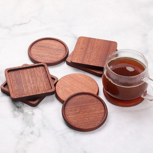 Heat Insulation Ebony Wood Coaster Bowl Mat Pot Mat Mat Wooden Table Mat Non-Slip Wooden Cup Holder