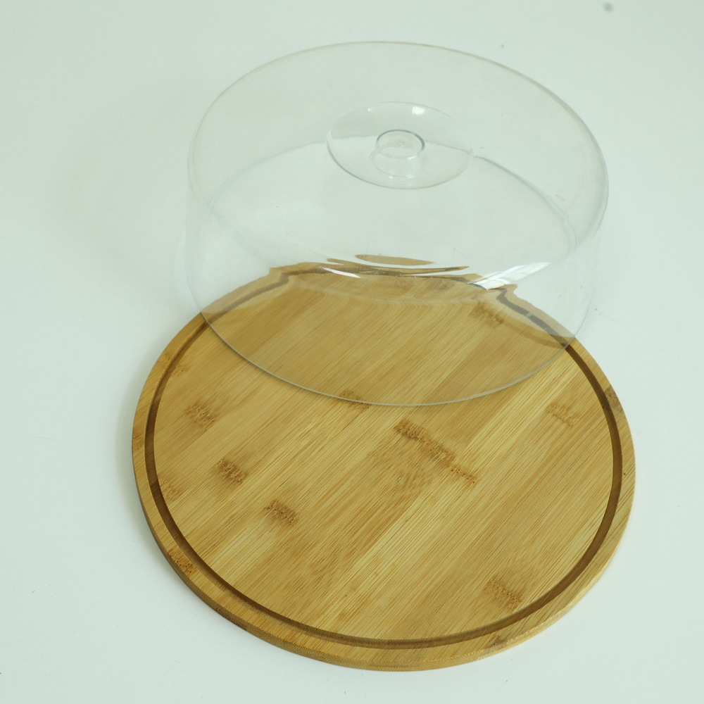 Factory Supply Round Wooden Cake Stand Set for Wedding Party