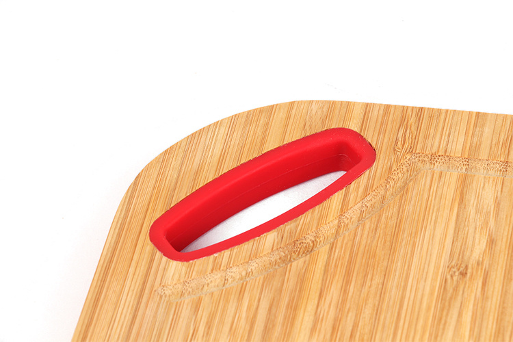 Custom Wholesale Bamboo Chopping Board Cutting Board with Silicone