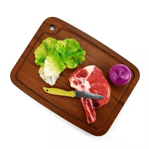 Reversible Large Walnut Wood Cutting Board for Kitchen with Deep Juice Groove