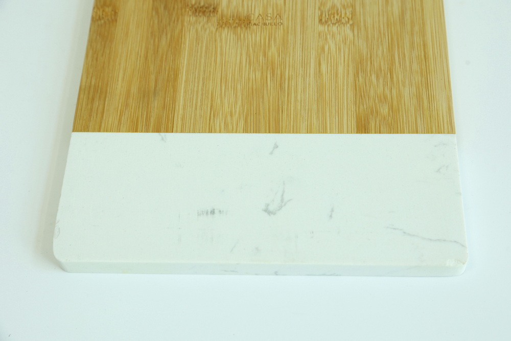 Marble and Wood Charcuterie Board Serving Board for Cheese / Cake / Bread