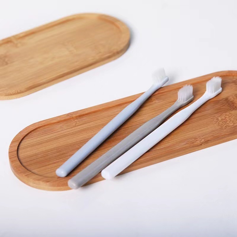 Creative Tooth Cup Holder Toothpaste Toothbrush Rack Wooden Tray for Bathroom Storage