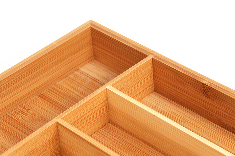 Wholesale Organic Bamboo Kitchen Organizer Bamboo Cutlery Tray