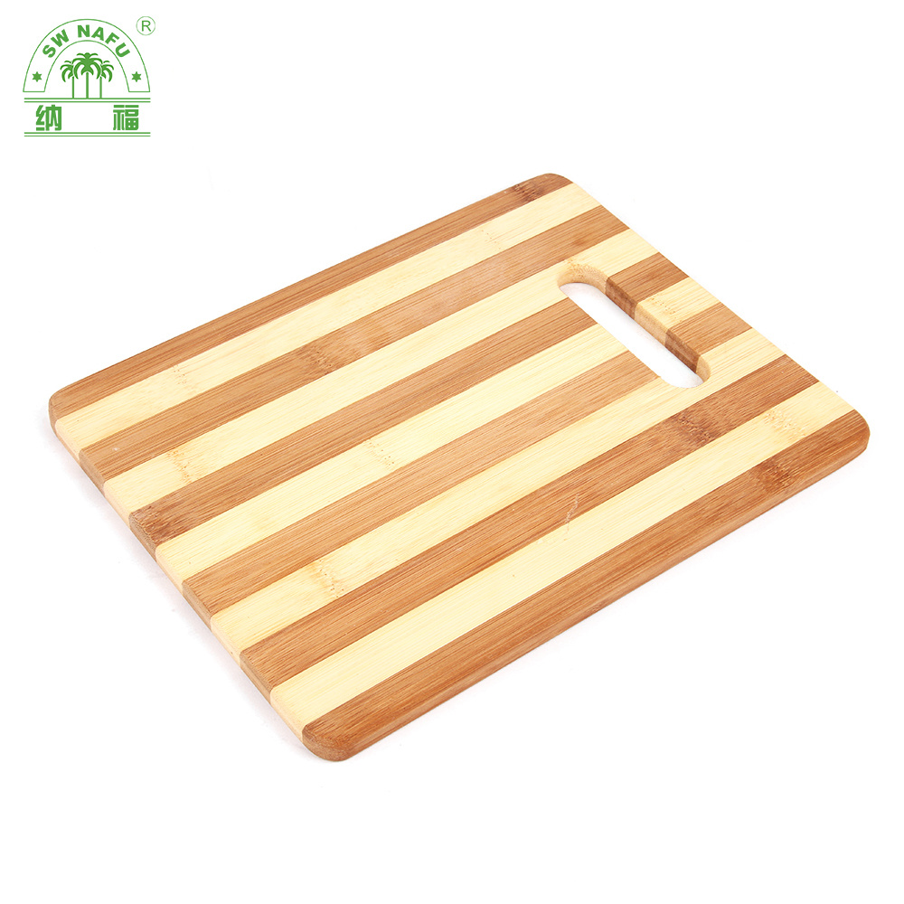 Zebra Bamboo Wood Cutting Board Blanks for Home Kitchen with Handle